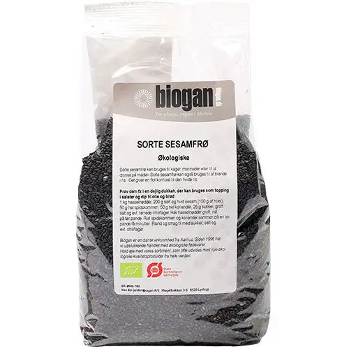 Økologiske Sorte Sesamfrø | 500 gr