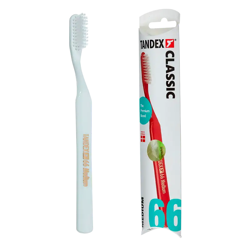 TANDEX Classic 66 Medium Tandbørste Ass. Farve (1 stk)