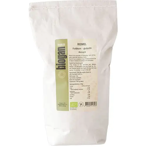 Økologisk Glutenfri Rismel, Fuldkorn | 1 kg