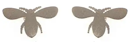 Dameøreringe, biller, gyldne 42175669