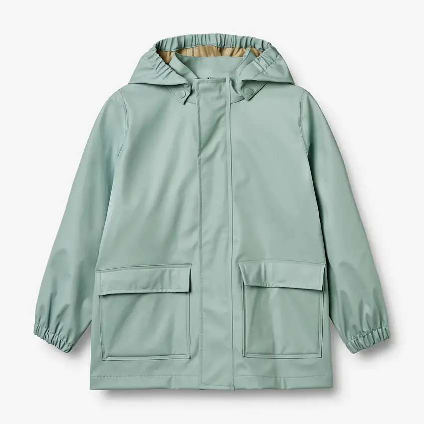 WHEAT Rainwear Ollo Jacket Aquamarin Str 122/7 år