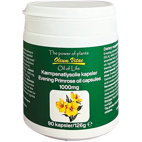 Oil of life Kæmpenatlysolie 1000 mg (90 kap)