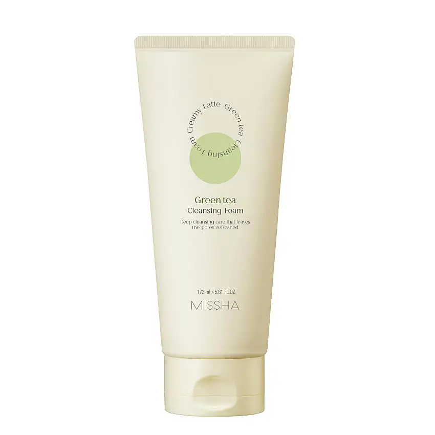 Missha Creamy Latte Cleansing Foam Green Tea 172 ml