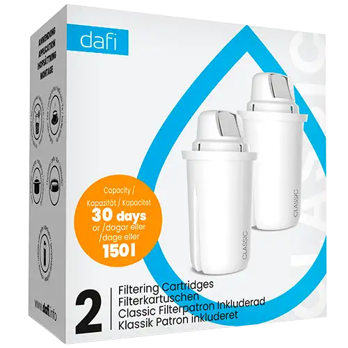 Filterpatroner 2-pack Dafi 1 Stk