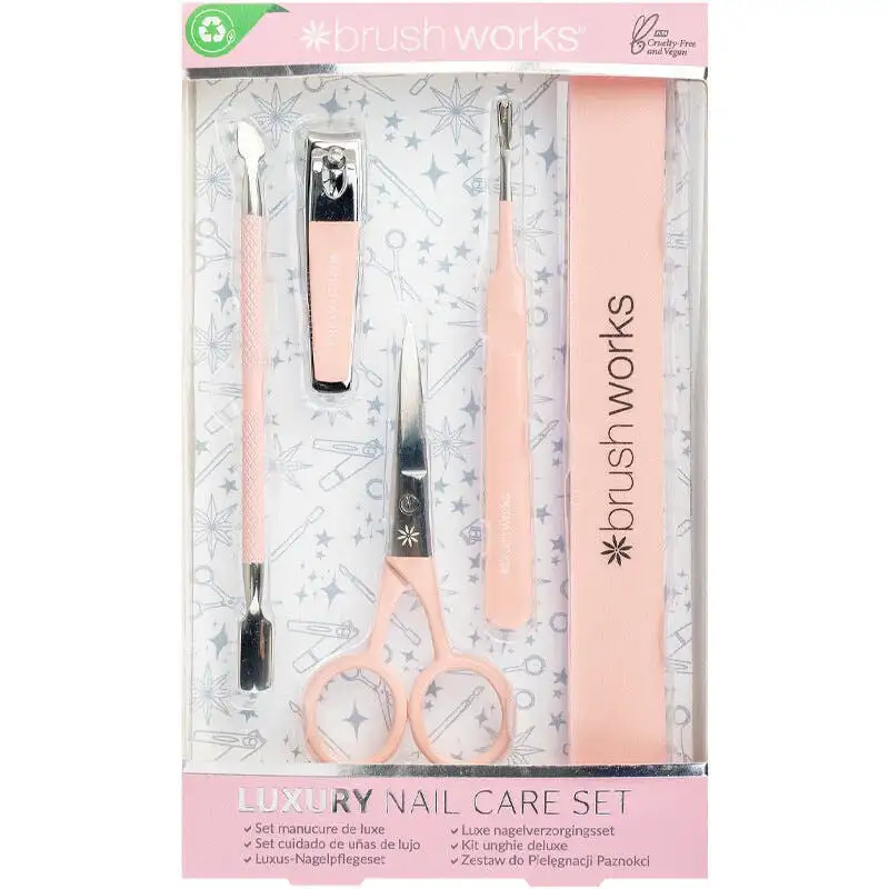 brushworks Luxury Nail Care Set 5 stk