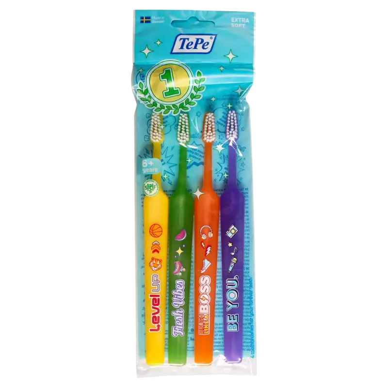TePe Kids X-soft Tandbørste (4 stk)