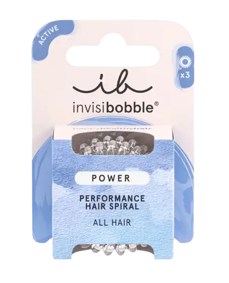 Invisibobble Hårelastikker Extra Strong Power Crystal Clear 3 stk
