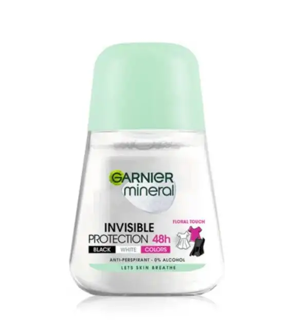 Garnier Mineral Invisible Black White Colours 48hr Roll-on 50 ml