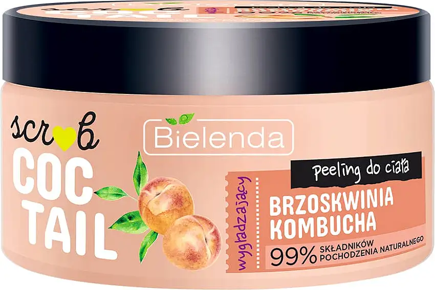 Bielenda Coctail Scrub Smoothing Body Scrub Peach + Kombucha 350 g