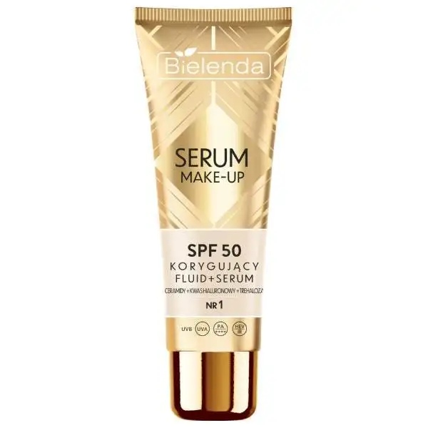 Bielenda Make-up Serum Correcting Fluid+Serum SPF50 For All Skin Types Shade 1 30 ml