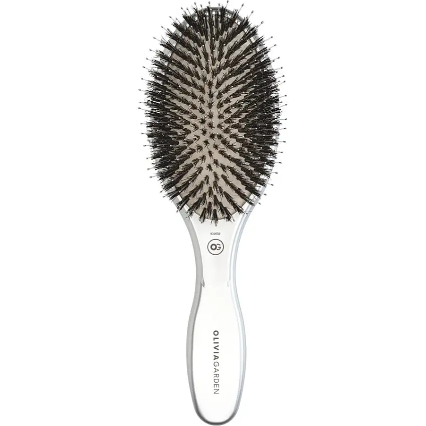Olivia Garden Expert Care Oval Padlebørste 16 rækker Med vildsvinebørster og noprede styrestifter 1 Stk.