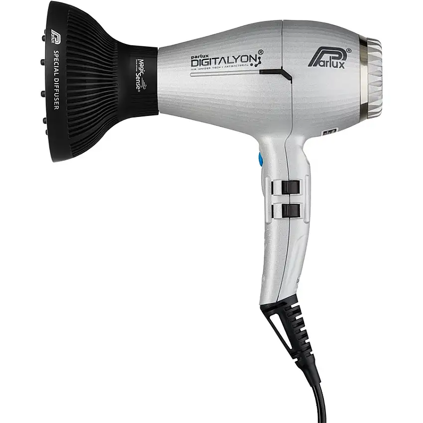 Parlux Hårtørrer Digitalyon sølv med Magic Sense diffusor 1 Stk.