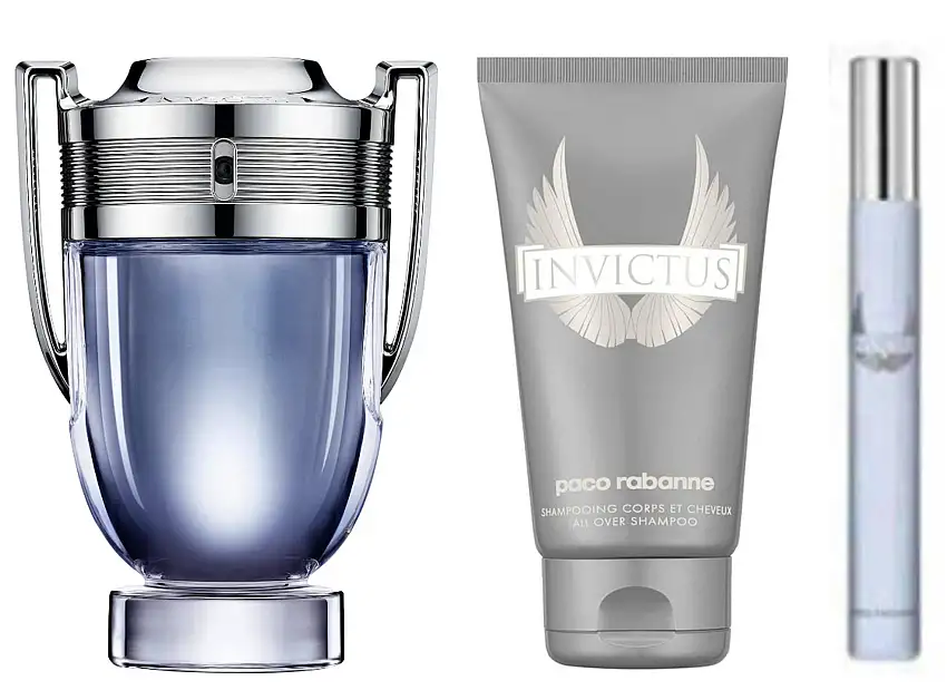 Paco Rabanne Invictus EDT Gift Set 50 ml + 150 ml + 10 ml