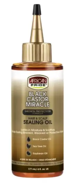 African Pride Black Castor Hair & Scalp Sealing Oil 177 ml