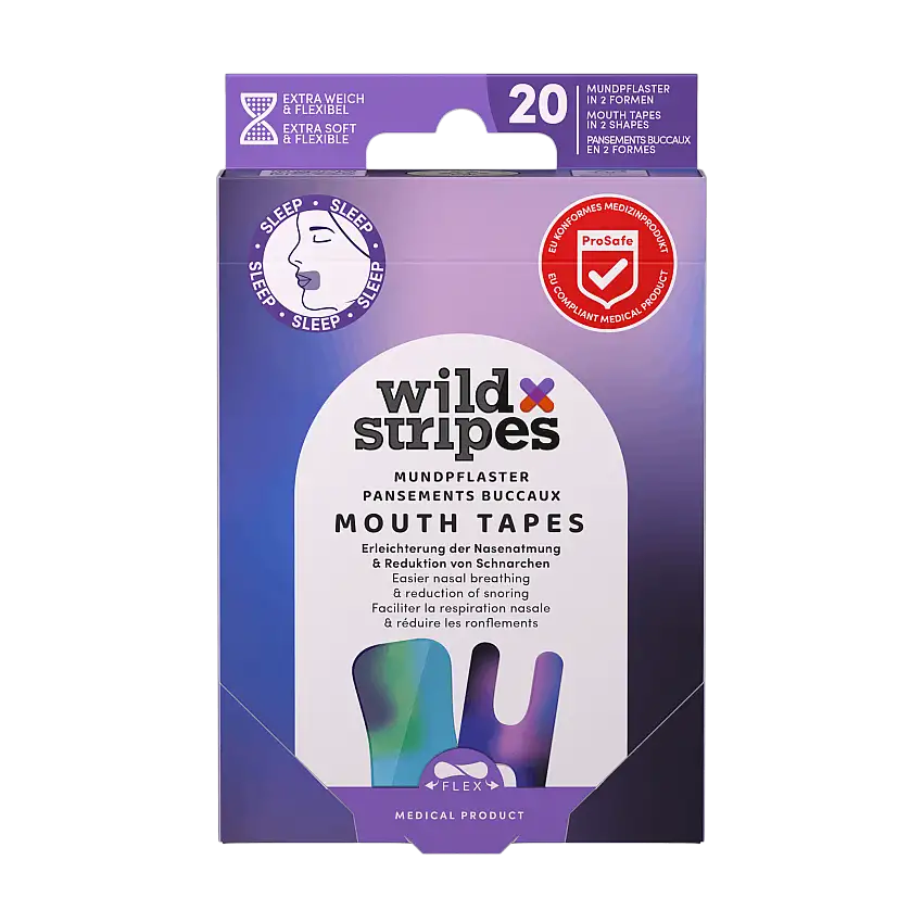 Wild Stripes Mouth Tape Sunset 20 stk