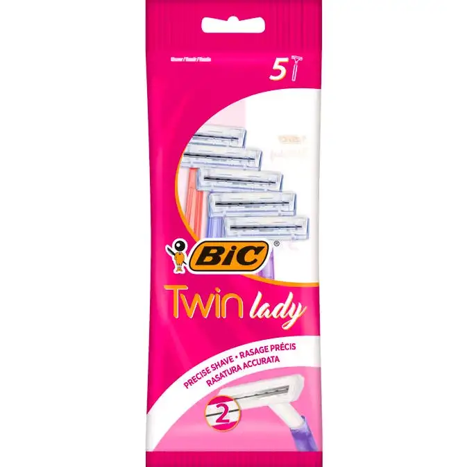 Bic Twin Lady Disposable Razors 5 stk