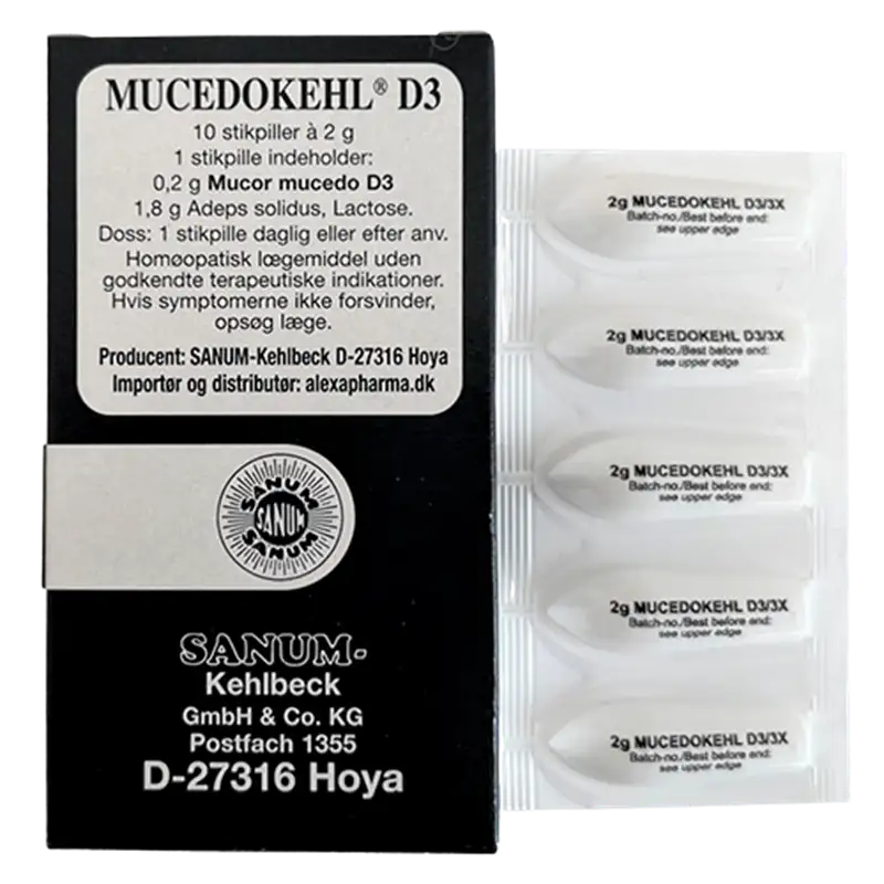 Sanum Mucedokehl D3 (10 Stikpiller)
