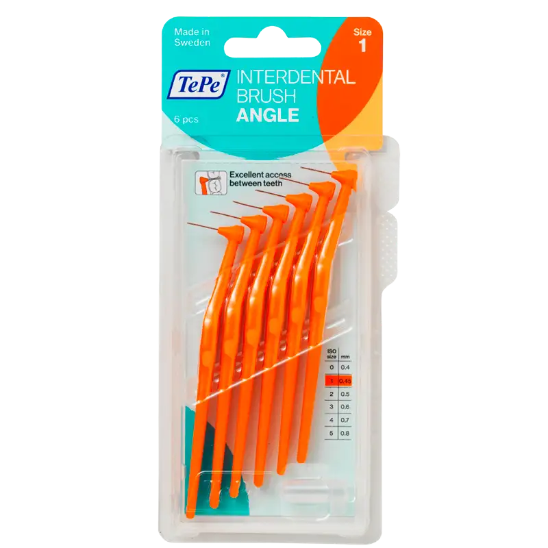 TePe Mellemrumsbørste Angle Orange (6 stk)