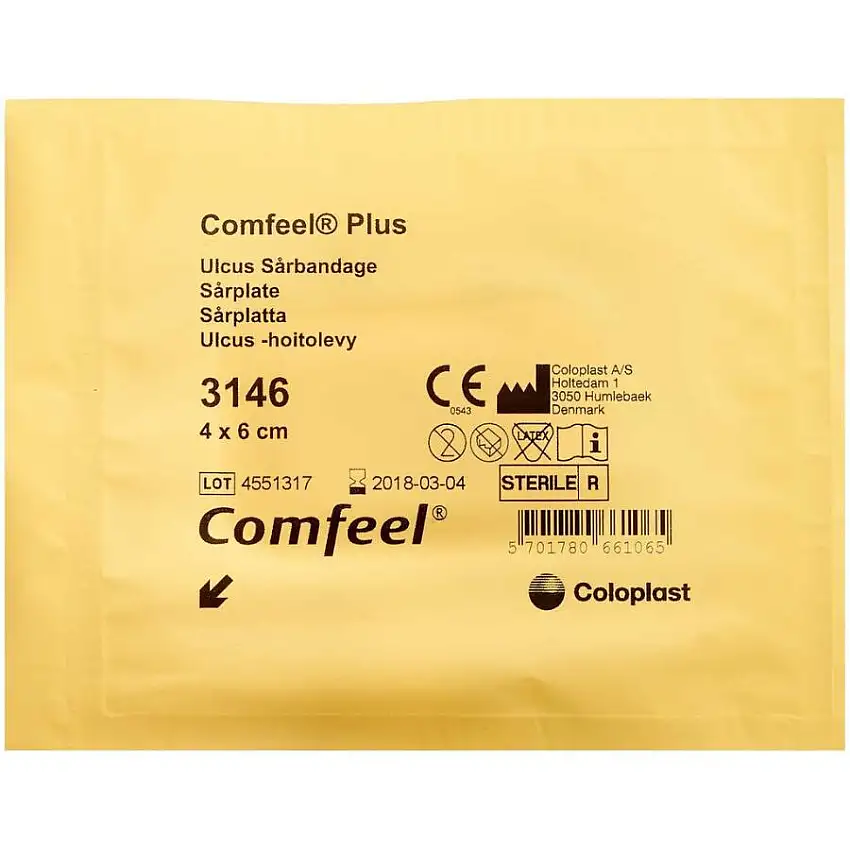 Mediq Danmark Comfeel Plus Ulcus Sårbandage 33146 4cm x 6cm