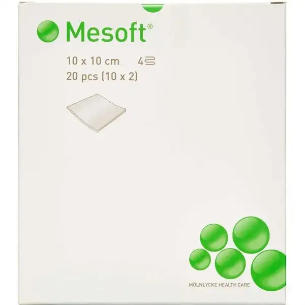 MESOFT KOMPRESSER (10X10 CM) 20 STK