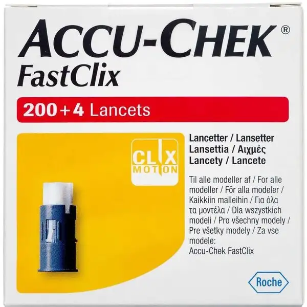 ACCU-CHEK MOBILE FASTCLIX LANCETTER 204 STK