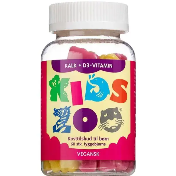KIDS ZOO KALK + D-VITAMIN GELÉSTYKKER