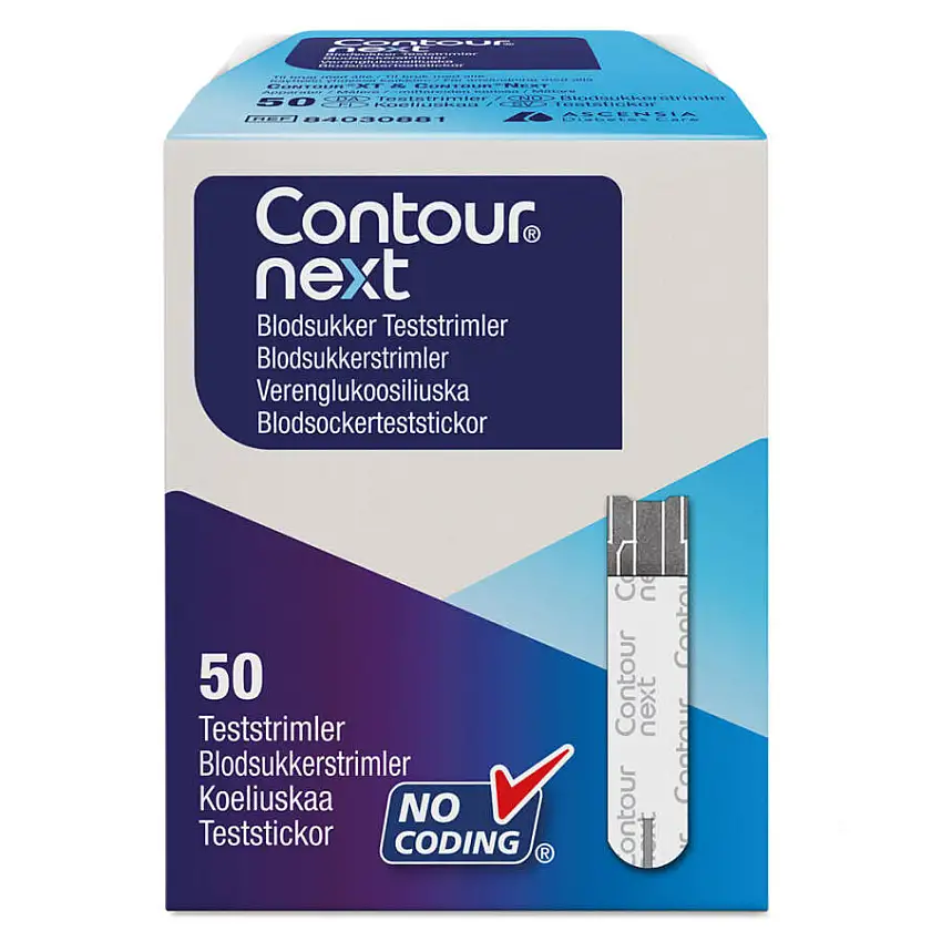 Mediq Danmark Contour Next Blodsukker Teststrimler