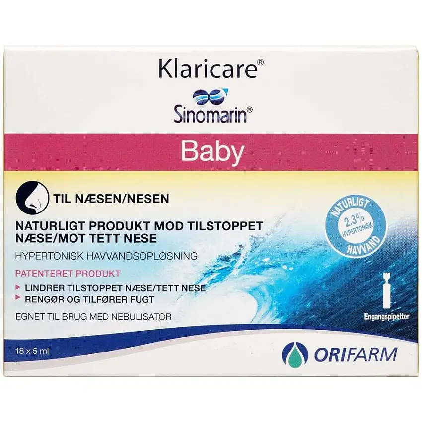 Klaricare Orifarm Klaricare Næsedråber til baby