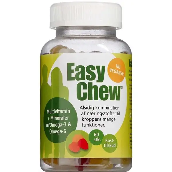 EASY CHEW MULTIVITIAMIN + MINERALER M/OMEGA-3 OG -6