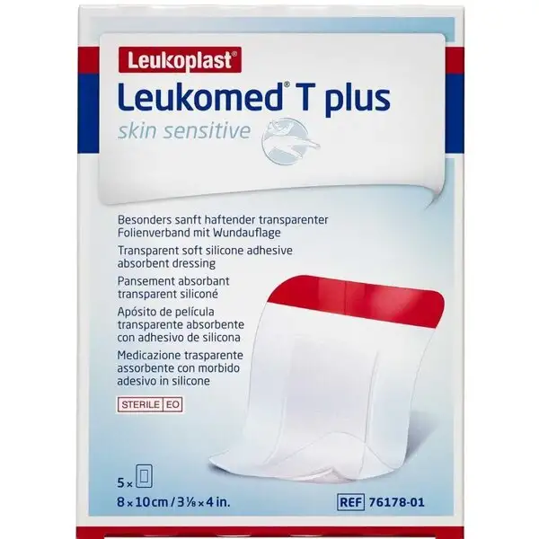 LEUKOMED T PLUS SKIN SENSITIVE (8 X 10CM)
