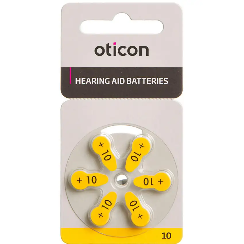 Oticon Batterier Til Høreapparater - 10