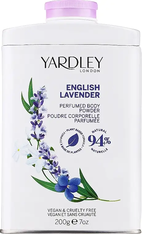Yardley English Lavender Parfumeret Kropspulver 94% Naturlig 10439004