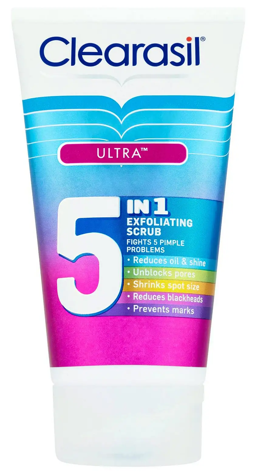 Clearasil Ultra 5in1 Exfoliating Scrub 150 ml