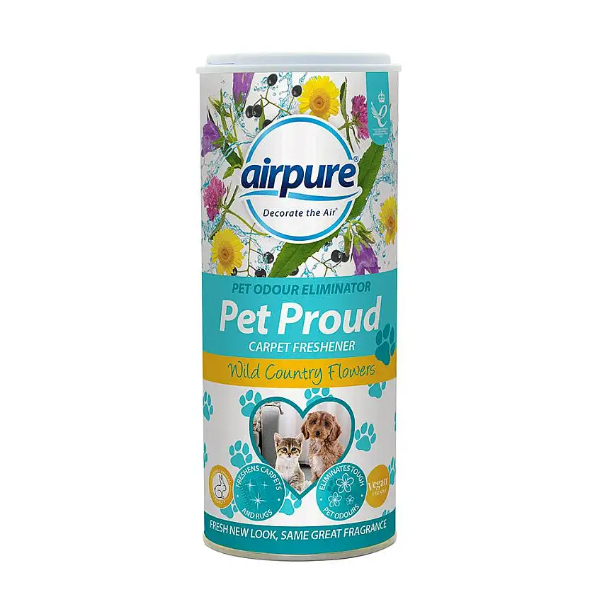 Airpure Pet Proud Carpet Freshener Wild Country Flowers 350 ml