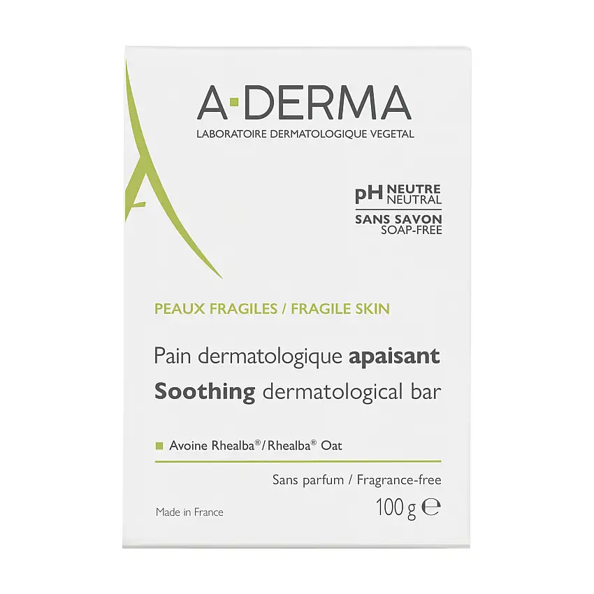 A-DERMA Fragile Skin Cleansing Bar 100 g