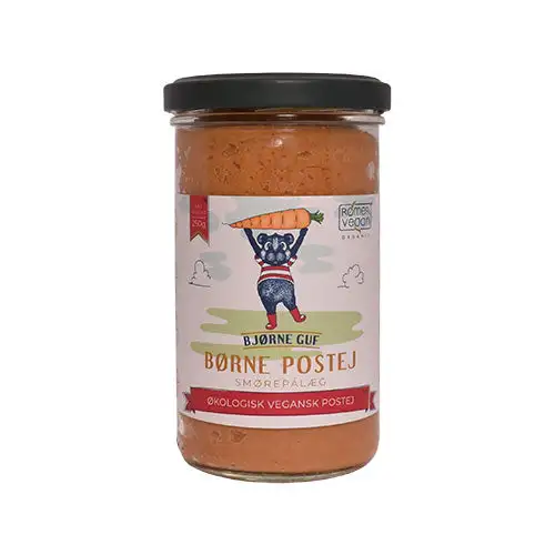 Smørepålæg Bjørneguf Børne Postej Økologisk | 250 gr