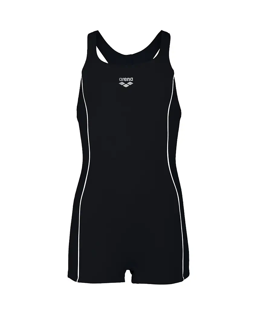 Arena Pige Badedragt Med Ben Sort 10-11 år