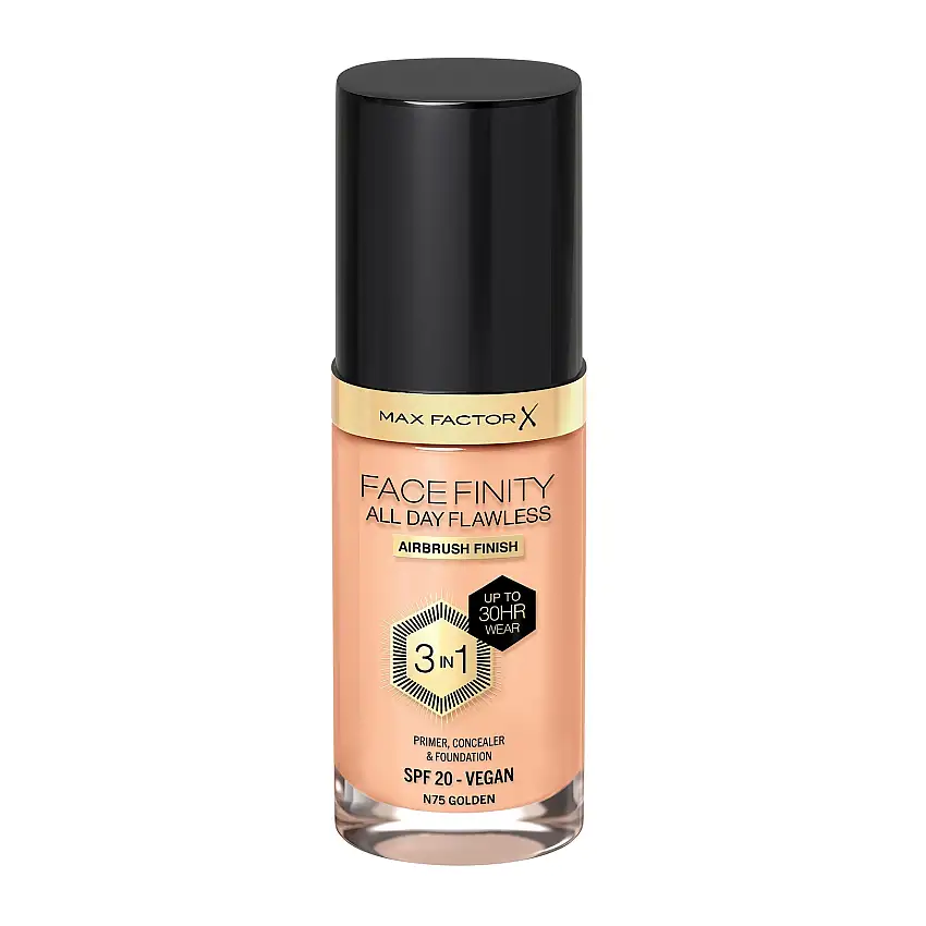 Max Factor Facefinity All Day Flawness 3in1 Liquid Foundation 75 Golden