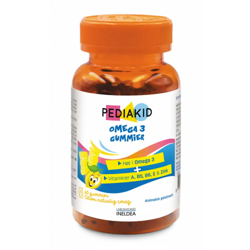 Pediakid Gummies Omega 3 Lemon 60 stk.