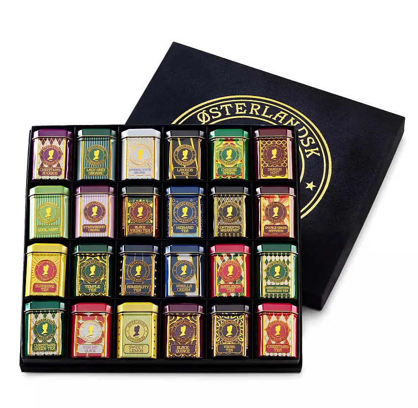 Østerlandsk Tehus - Julekalender Luksus Velou - 24 mini dåser.