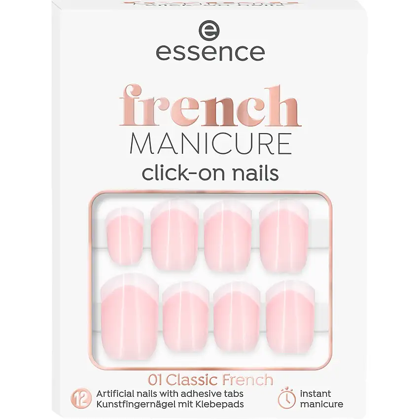Essence French Manicure Click-On Nails 01 Classic French