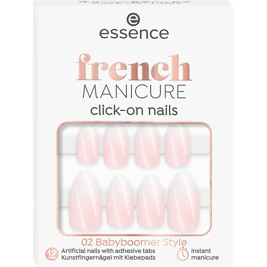 Essence French Manicure Click-On Nails Nude