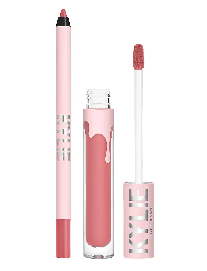 Kylie Cosmetics Matte Liquid Lipstick & Lip Liner 302 Snow Way Bae