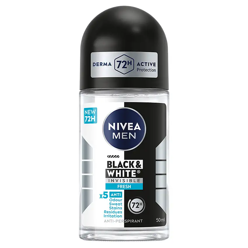 NIVEA Nivea Men Black & White Invisible Fresh Roll On 50 ml