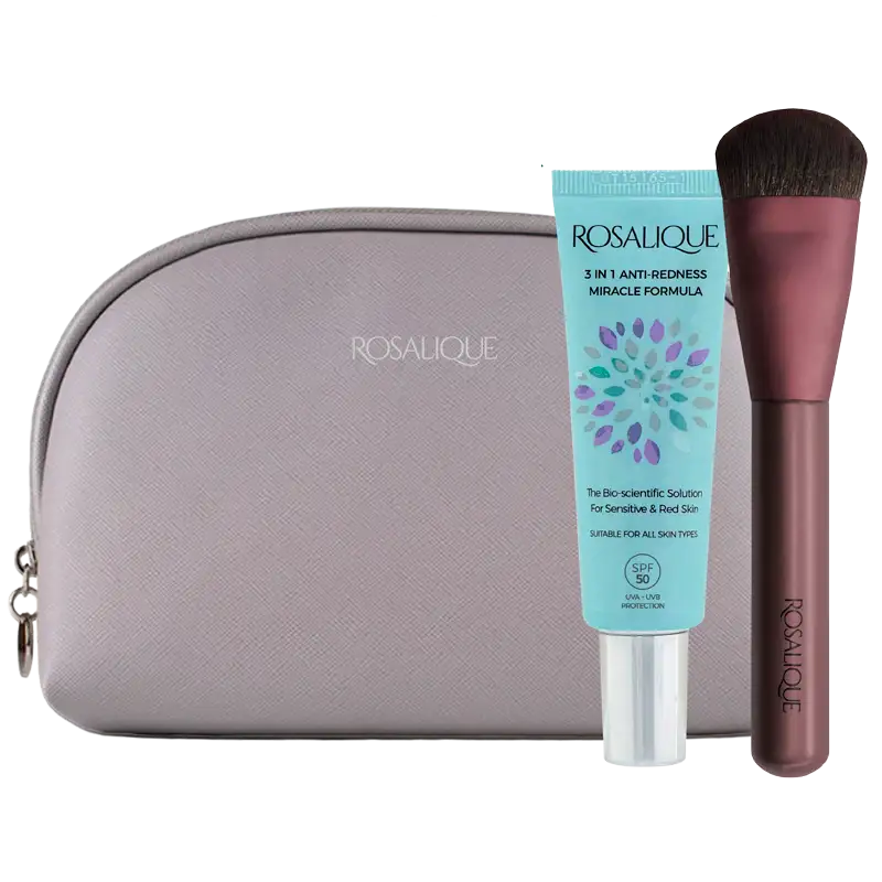 Rosalique Toilettaske Inkl. Rosalique + Miracle Foundation Brush (1 stk)