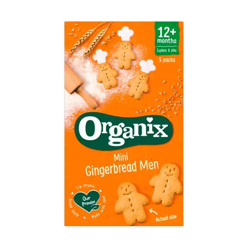 Organix Gingerbread Men Kiks (125 g)