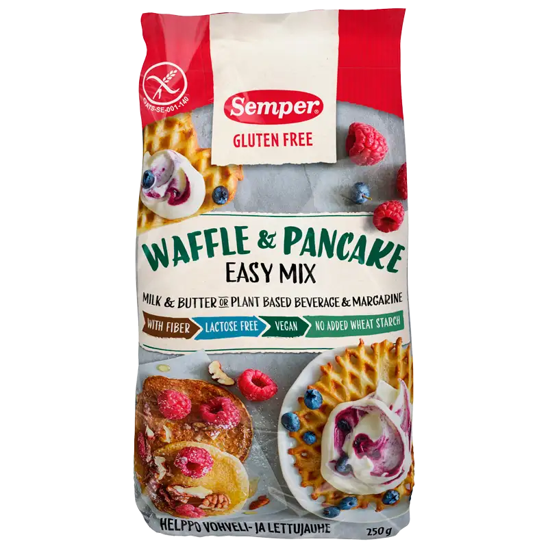 Semper Glutenfri Waffle & Pancake Easy Mix (250 g)