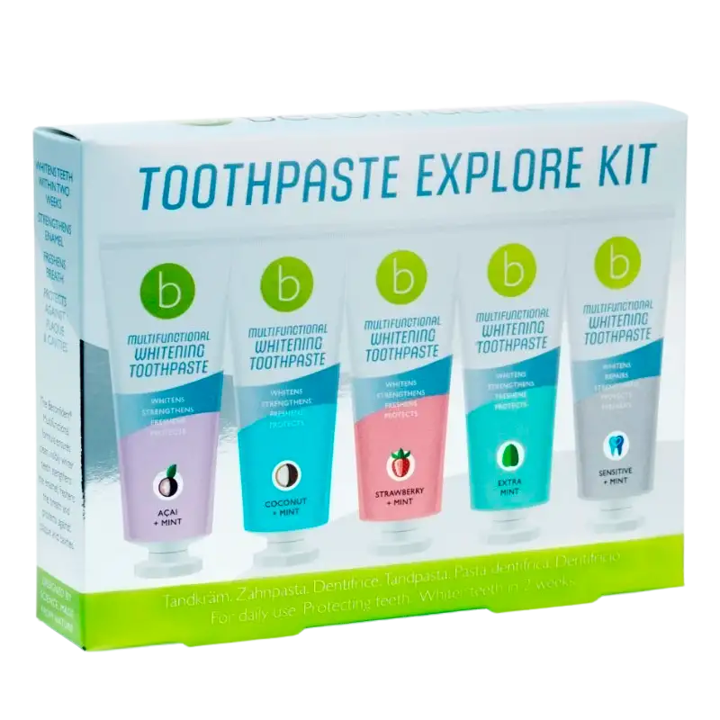 Beconfident Multifunctional Whitening Toothpaste Explore Kit 5 Flavours (5 x 25 ml)