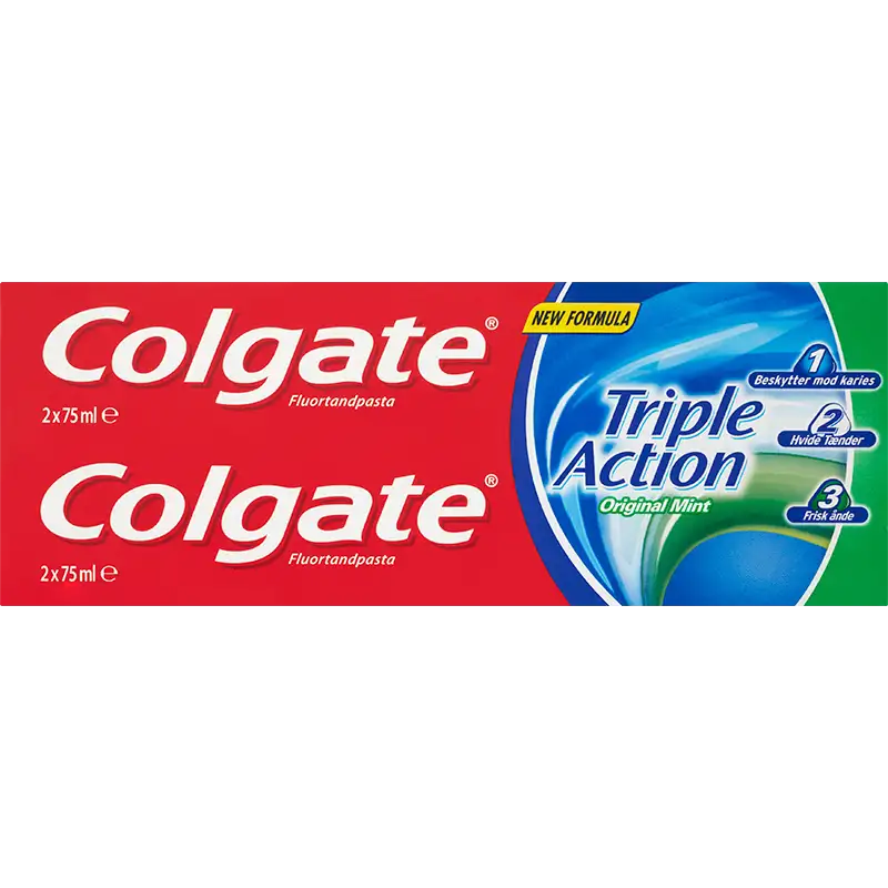 Colgate Triple Action Tandpasta (2 x 75 ml)