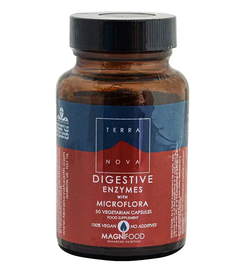 Terranova Digestive Enzymes m. Probiotics 50 kaps